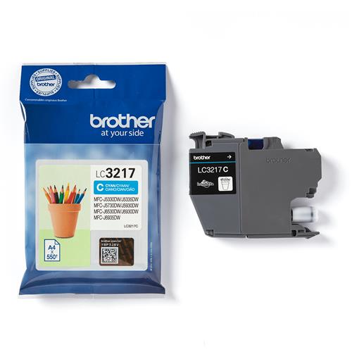 LC-3217C INK CARTRIDGE CYAN APP 550 PAGES ISO STANDARD 24711