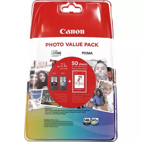 PG-540L/CL-541XL PHOTO VALUE BL 4X6 PHOT PAPER(GP-501 50SHEETS)