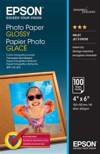 PHOTO PAPER GLOSSY 10X15CM 100 SHEET