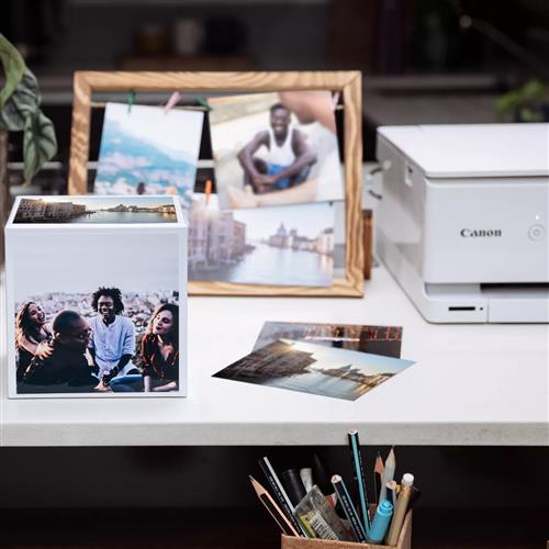 PP-201 5X5 PHOTO CUBE CREATIVE PACK WHITE GREEN (40SHEETS) + AC