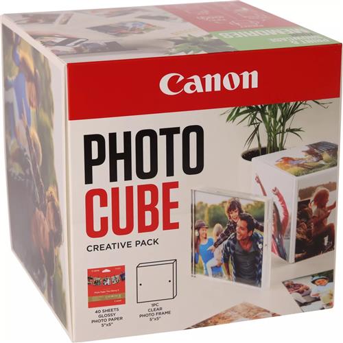 PP-201 5X5 PHOTO CUBE CREATIVE PACK WHITE GREEN (40SHEETS) + AC