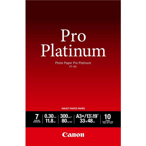PT-101 A3+ CARTA FOTOGRAFICA PRO PLATINUM 10 FOGLI 300 G/M2