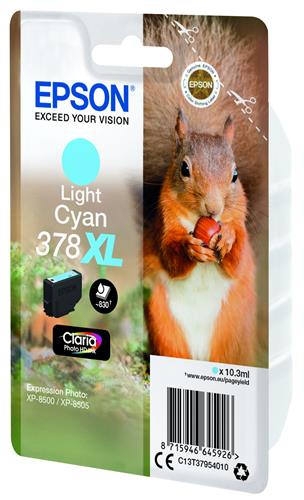 SINGLEPACK LIGHT CYAN 378XL CLARIA PHOTO HD INK