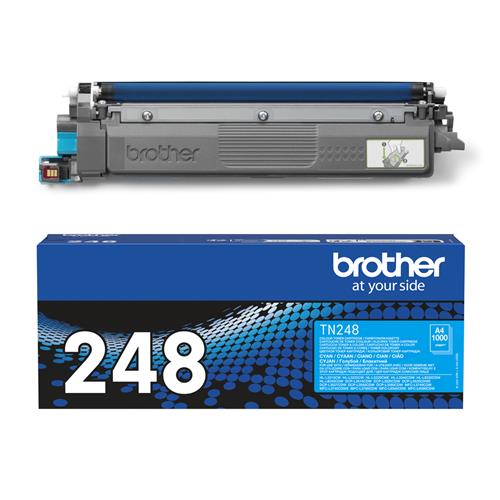 TN248C CYAN TONER CARTRIDGE. ISO YIELD 1000 PAGES. (ORDER MUL