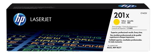 TONER CARTRIDGE 201X YELLOW SCATOLA APERTA E DANNEGGIATA