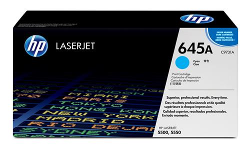TONER CIANO 645A PER COLORLASERJET 5500 5550