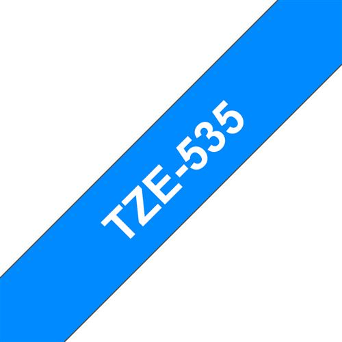 TZE-535 WHITE ON BLUE