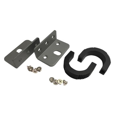 1U RM EARS KIT WITH SCREWS 1 PAIR F LEFT + RIGHT EACH BLACK