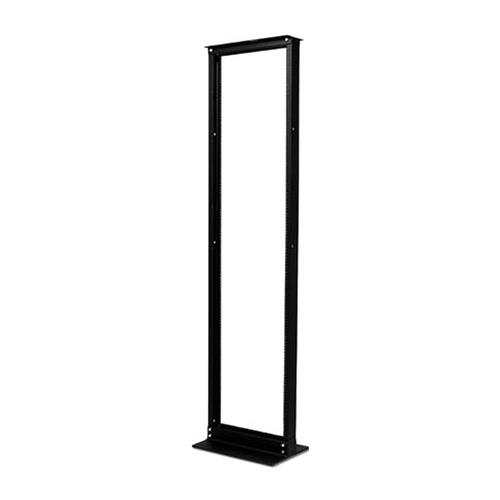 2 POST RACK BLACK FINISH .