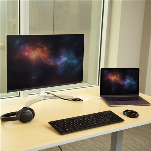 ADATTATORE MULTIPORTA USB-C CON PD - DVI - GBE - USB 3.0