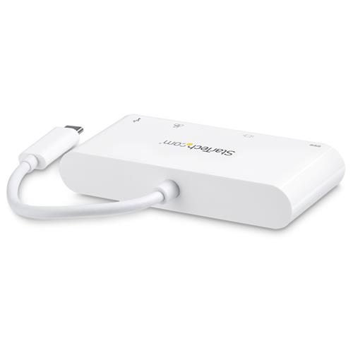 ADATTATORE MULTIPORTA USB-C CON PD - DVI - GBE - USB 3.0