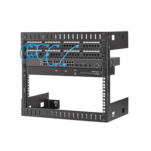 ARMADIO RACK DI RETE A PARETE 6U 19IN OPEN FRAME A 2 MONTANTI