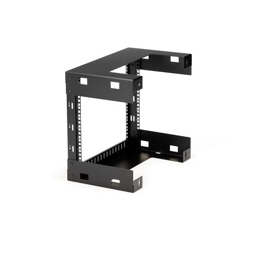 ARMADIO RACK DI RETE A PARETE 6U 19IN OPEN FRAME A 2 MONTANTI