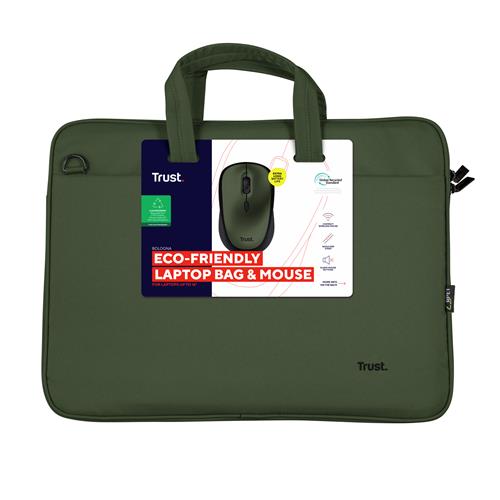 BOLOGNA BORSA LAPTOP E MOUSE SET -  VERDE