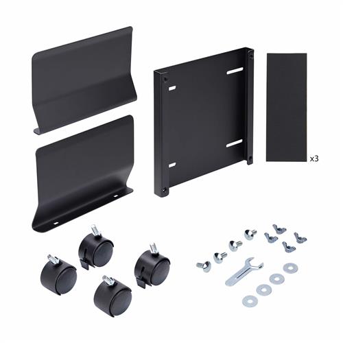 CARRELLO PORTA CPU SU RUOTE SUPPORTO PER PC REGOLABILE