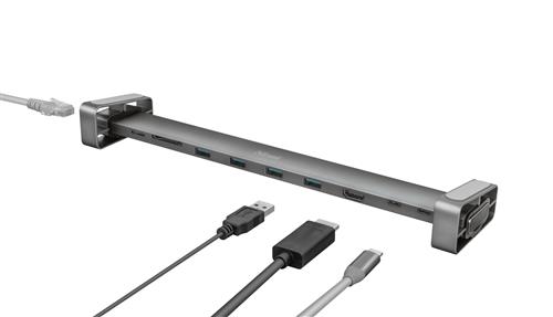 DALYX DOCK MULTIPORTA USB-C 10-IN-1  -  GRIGIO