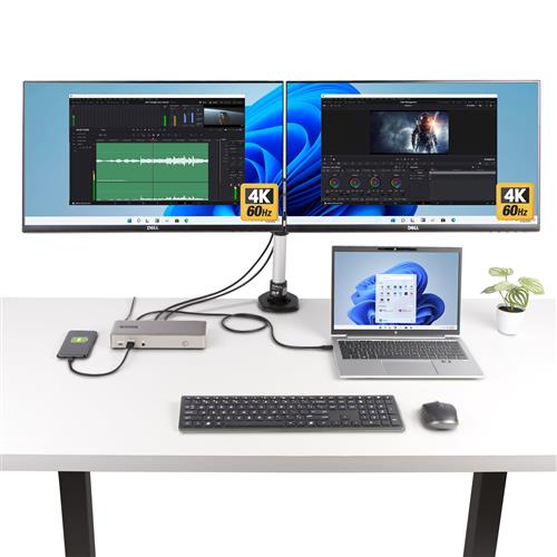 DOCKING STATION USB4 X3 MONITOR DOCK USB-C HDMI/DP 4K PD 100W