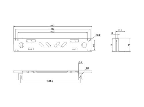 FIXING KIT BENQ BAR TYPE BH2401 - BH3501