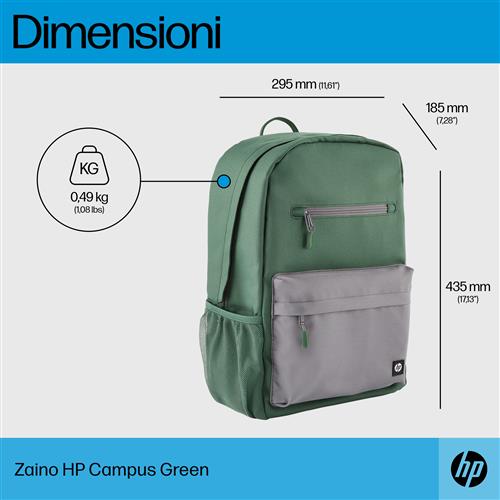 HP CAMPUS GREEN BACKPACK
