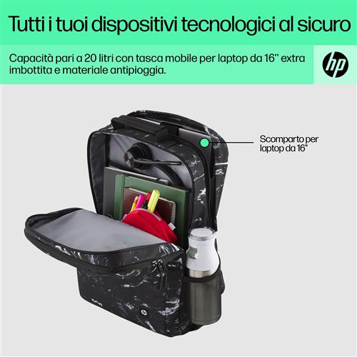 HP CAMPUS XL MARBLE STONE BACKPACK