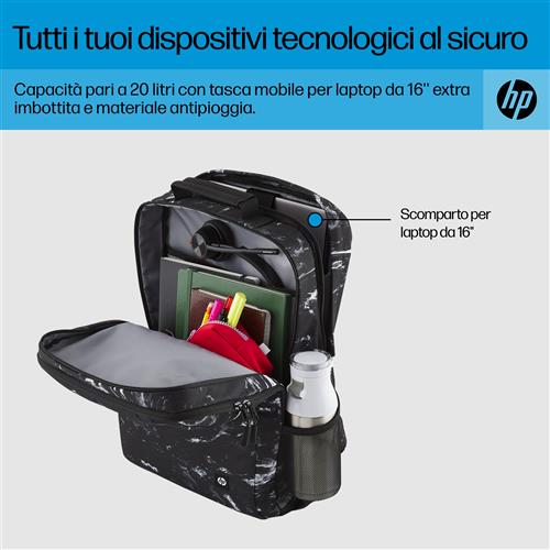 HP CAMPUS XL MARBLE STONE BACKPACK