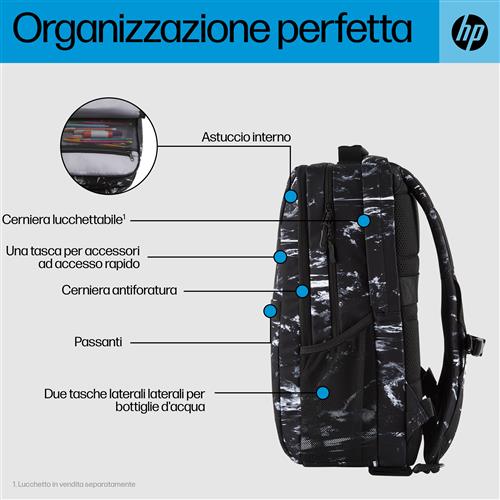 HP CAMPUS XL MARBLE STONE BACKPACK