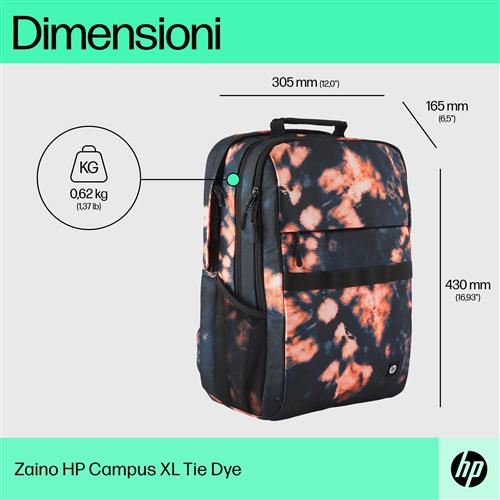 HP CAMPUS XL TIE DYE BACKPACK