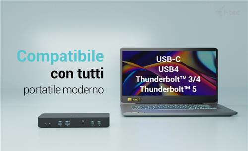 I-TEC USB-C INTELLIGENT TRIPLE DISPLAY DOCKING STATION POWER DE