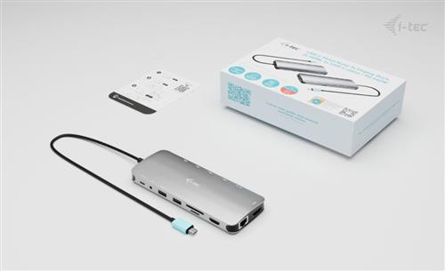I-TEC USB-C NANO 3X LCD DOCK 2X HDMI 1X USB-C VIDEO PD 140W