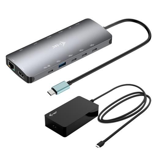 I-TEC USB-C NANO 3X LCD DOCK 2X HDMI 1X USB-C VIDEO PD 140W