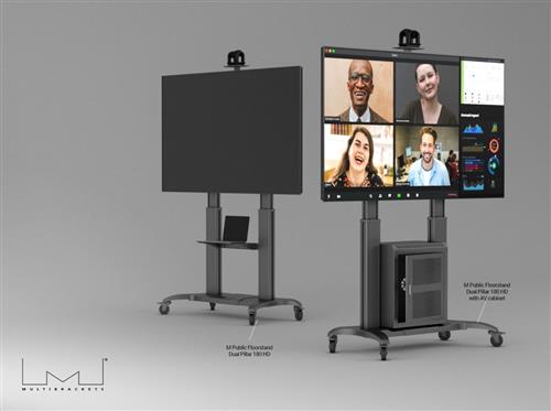 M PUBLIC FLOORSTAND DUAL PILLAR 180 HD