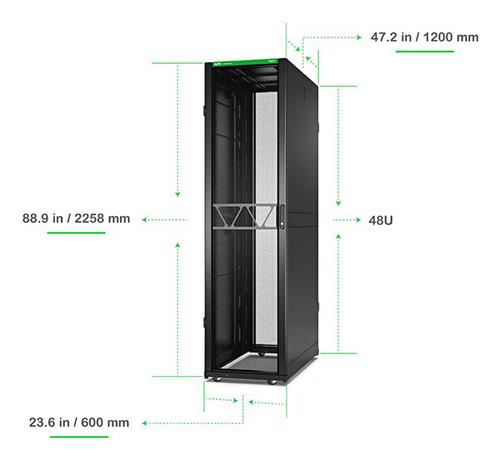 NETSHELTER SX GEN 2 48U SERVER RACK ENCLOSURE 600MM X 1200MM W/