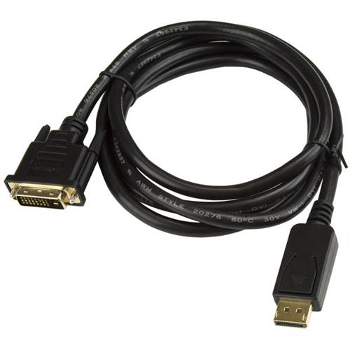 StarTech.com DP2DVI2MM6 cavo e adattatore video DVI-D Nero