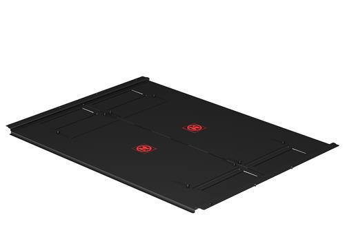 RACK BOTTOM PANEL 800X1200 POWDER COATED STRUCTURE RAL7021