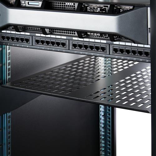 RIPIANO PER MONTAGGIO RACK CON FESSURE 22IN 2U - RIPIANO SERVER