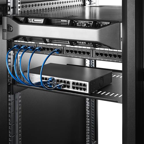 RIPIANO RACK 1U IN ACCIAIO RIPIANO PER SERVER RACK 19