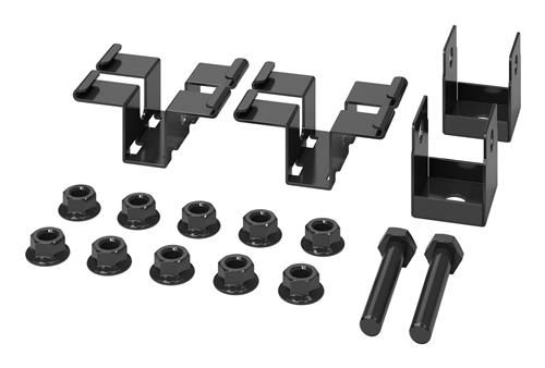 ROD MOUNTING BRACKETS X2 BLACK