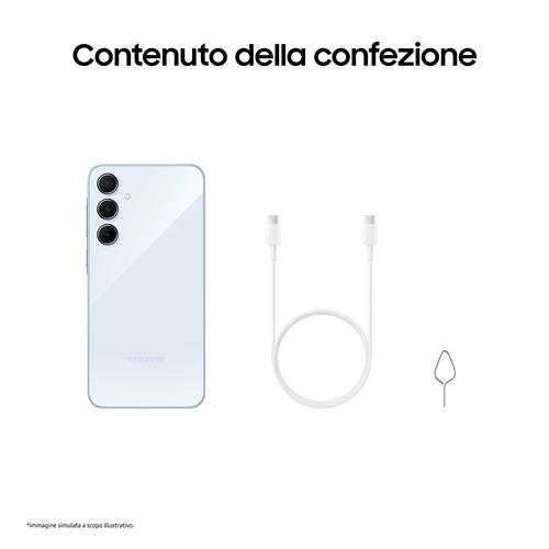 Samsung Galaxy A55 5G Display FHD+ Super AMOLED 6.6”, Android 14, 8GB RAM, 256GB, Dual SIM, Batteria 5.000 mAh, Awesome Iceblue