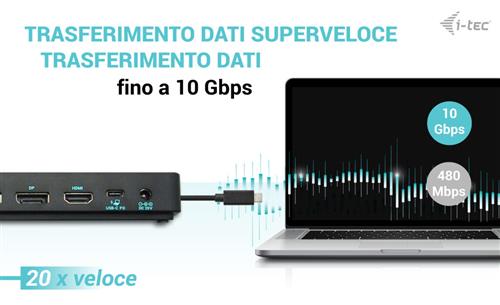 USB-C TRIPLE 4K DISPLAY DOCKING STATION GEN2 PRO PD 100W IT VERS