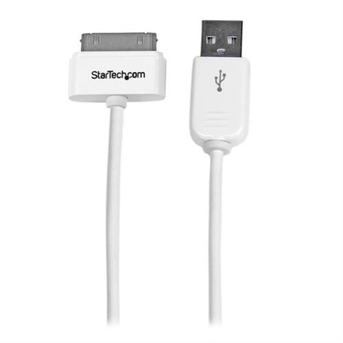 StarTech.com USB2ADC1M cavo per cellulare Bianco USB A Apple 30-pin