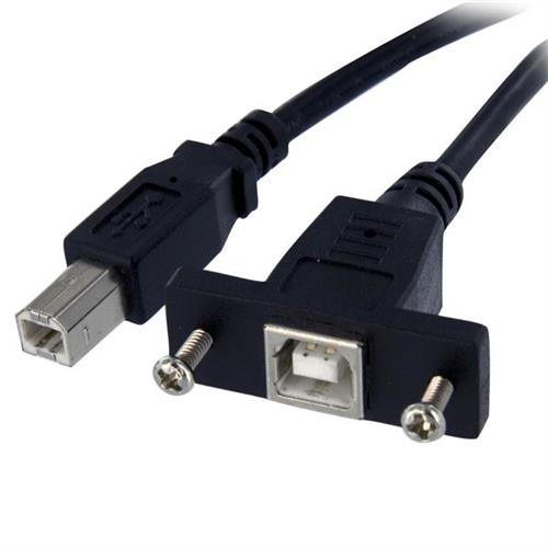 StarTech.com USBPNLBFBM3 cavo USB USB 2.0 0,91 m USB B Nero
