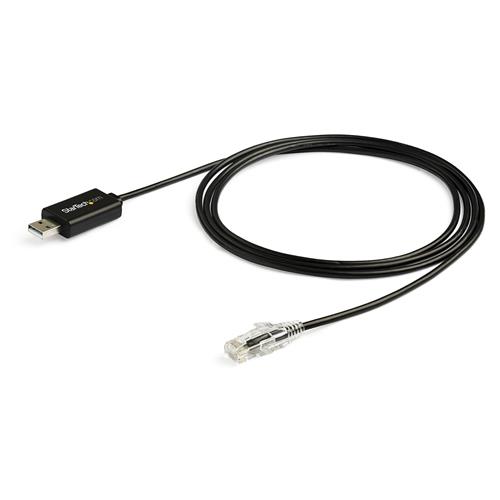 StarTech.com ICUSBROLLOVR adattatore per inversione del genere dei cavi RJ-45 USB 2.0 Type-A Nero