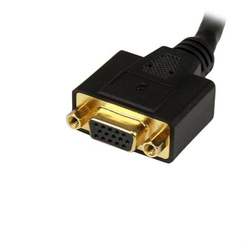 StarTech.com DVI92030202L cavo e adattatore video 0,203 m DVI-D + VGA (D-Sub) Nero