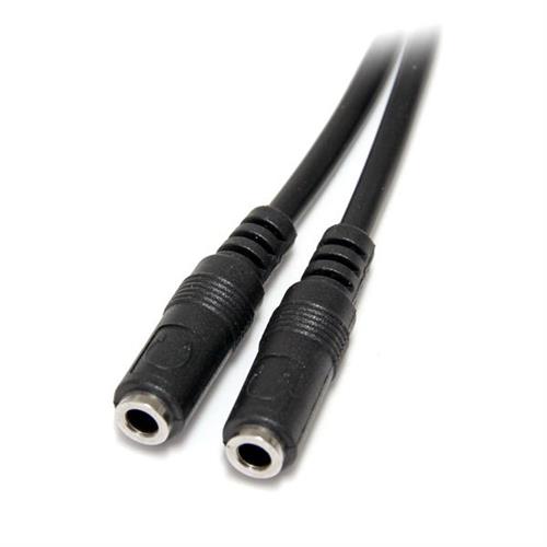 StarTech.com MUY1MFFS cavo audio 0,2 m 3.5mm 2x3.5mm Nero