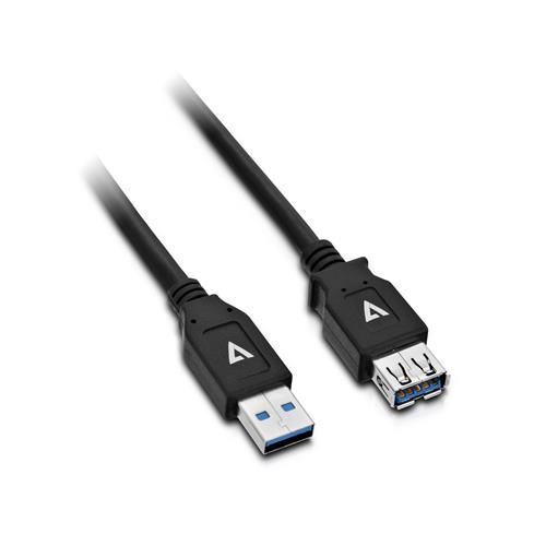 V7 V7U3.0EXT-2M-BLK-1E cavo USB USB 3.2 Gen 1 (3.1 Gen 1) USB A