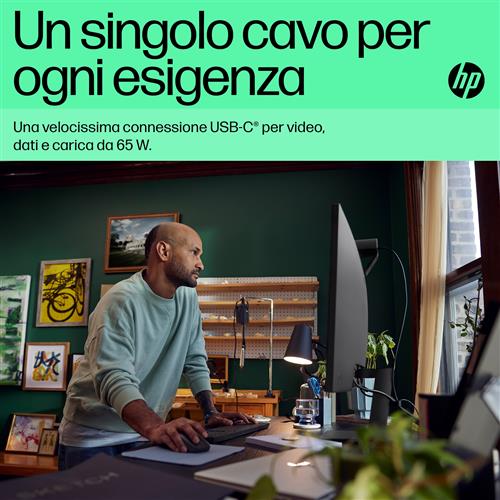 HP P32u G5 QHD USB-C Monitor Monitor PC 80 cm (31.5) 2560 x 1440 Pixel Quad HD LCD Nero