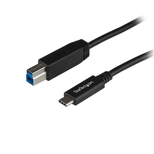 StarTech.com USB31CB1M cavo USB USB 3.2 Gen 2 (3.1 Gen 2) USB C USB B Nero