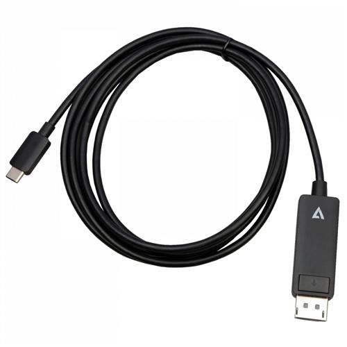 V7 V7USBCDP14-2M cavo e adattatore video DisplayPort USB tipo-C Nero