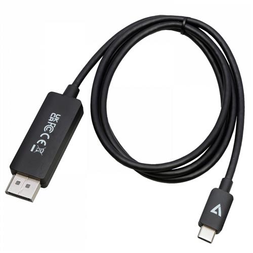 V7 V7USBCDP14-1M cavo e adattatore video DisplayPort USB tipo-C Nero