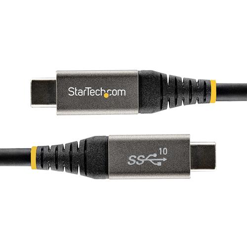 StarTech.com USB31CCV50CM cavo USB USB 3.2 Gen 2 (3.1 Gen 2) 0,5 m USB C Grigio, Nero